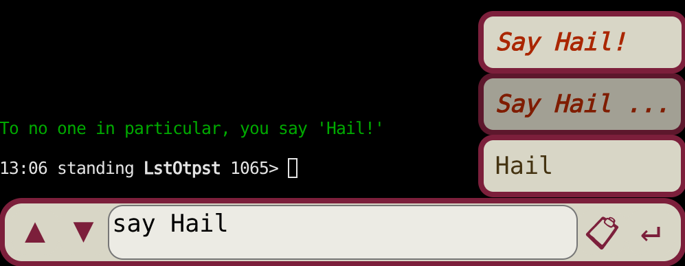 image showing the menubar and the cli